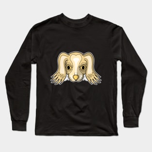 brown puppy face Long Sleeve T-Shirt